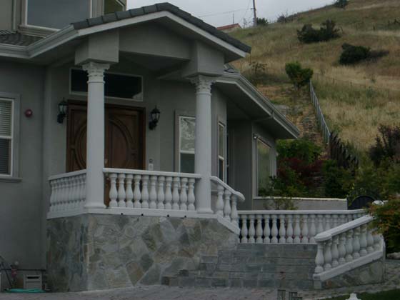 Columns on Balcony